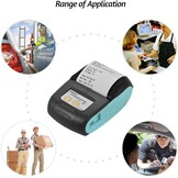 Draagbare bonnenprinter 58mm Pt-210 voor Retail Horeca Logistiek | Bluetooth iOS Android | 1500mAh accu 8u werktijd | Incl. 10 papierrollen