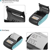 Draagbare bonnenprinter 58mm Pt-210 voor Retail Horeca Logistiek | Bluetooth iOS Android | 1500mAh accu 8u werktijd | Incl. 10 papierrollen