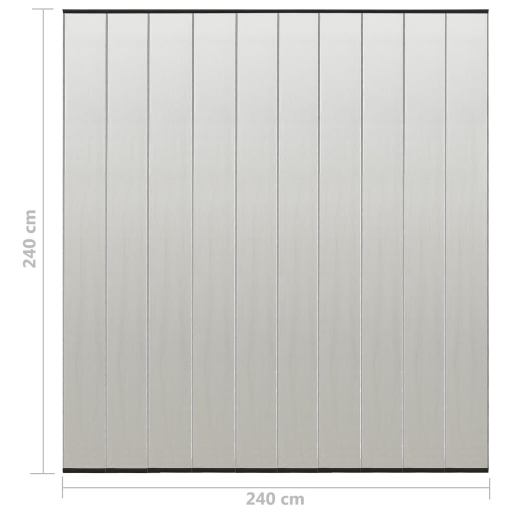 vidaXL Vliegengordijn 10-delig 240x240 cm mesh zwart