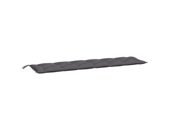 Tuinbankkussen Antraciet Oxford Stof 200x50x7 cm - 77% Korting
