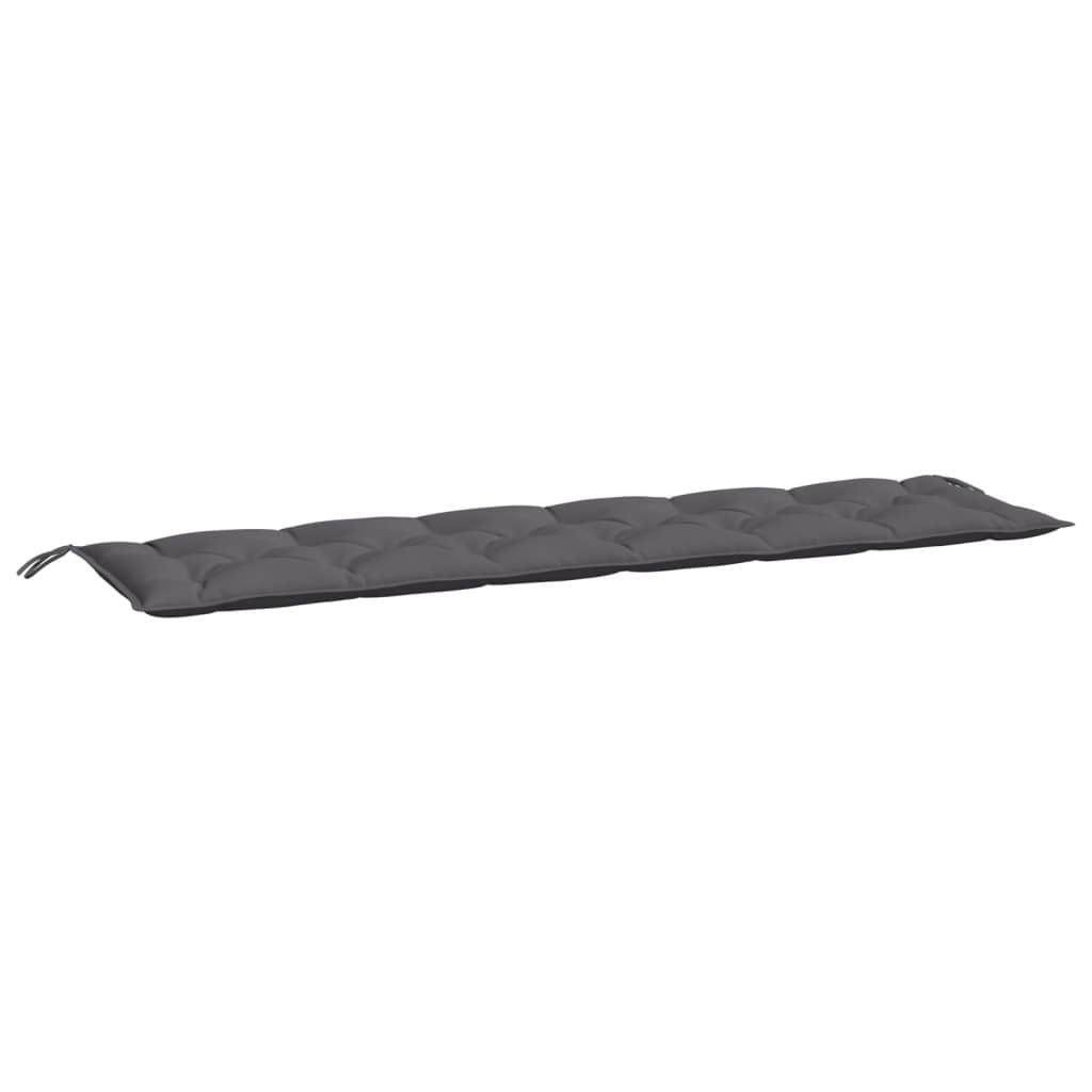 Tuinbankkussen Antraciet Oxford Stof 200x50x7 cm - 77% Korting