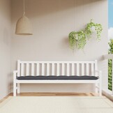 Tuinbankkussen Antraciet Oxford Stof 200x50x7 cm - 77% Korting