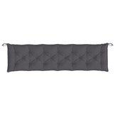 Tuinbankkussen Antraciet Oxford Stof 200x50x7 cm - 77% Korting