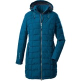 killtec Skane Wmn Quilted Prk dames Gewatteerde parka/parka met afritsbare capuchon