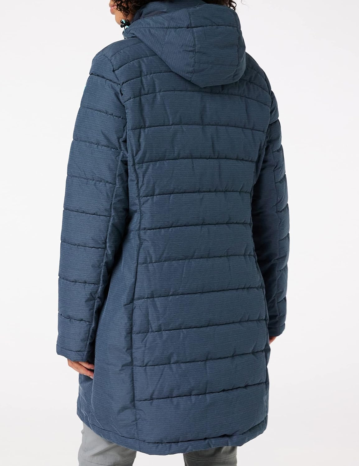 killtec Skane Wmn Quilted Prk dames Gewatteerde parka/parka met afritsbare capuchon