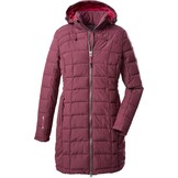 killtec Skane Wmn Quilted Prk dames Gewatteerde parka/parka met afritsbare capuchon