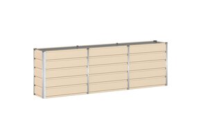 Plantenbak Staal Ivoor 240x40x75 cm - 36% Korting
