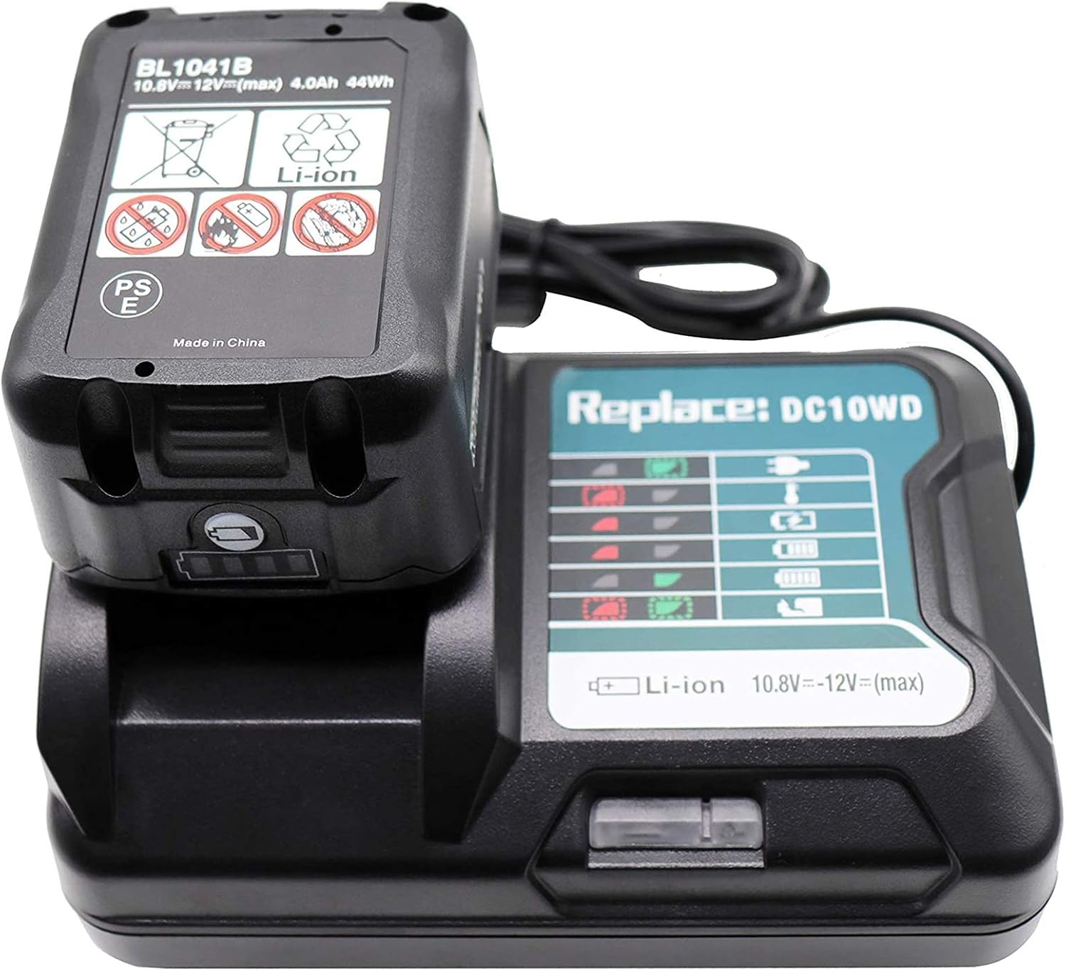 Accuset Makita 12V: 2x 4.0Ah accu's + oplader - 34% Korting