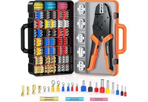 Krimptang Set 6 Koppen 0.25-10mm² met Ratel | 395 Terminals