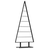 vidaXL Metalen kerstboom met standaard Zwart 150 cm Staal
