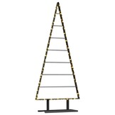 vidaXL Metalen kerstboom met standaard Zwart 150 cm Staal