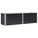 Verhoogde Plantenbak 160x40x45 cm Antraciet Staal met 40% Korting