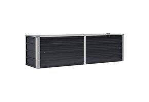 Verhoogde Plantenbak 160x40x45 cm Antraciet Staal met 40% Korting
