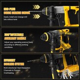 Combihamer 2-in-1 20V (DEWALT accu compatibel) - 34% Korting