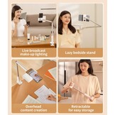 Overhead Telefoonhouder met Ringlicht - 34% Korting!