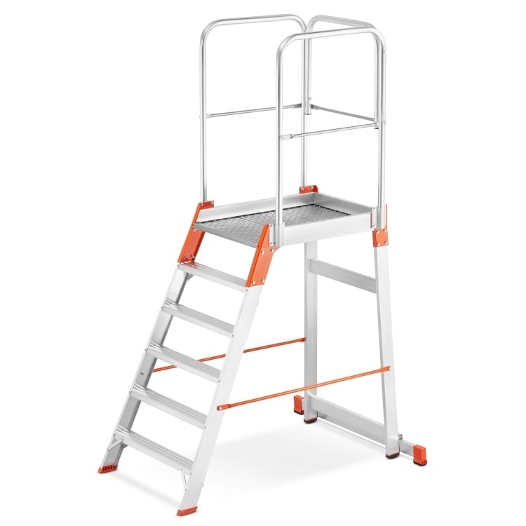 Bordestrap - 5 treden + platform - werkhoogte 3,29 m