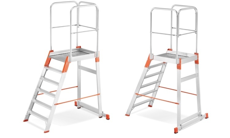 Bordestrap - 5 treden + platform - werkhoogte 3,29 m