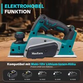 Draadloze Accu Schaafmachine (Makita 18V) | 82mm Breed | 34% Korting