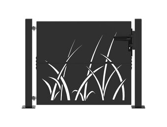 Stalen Tuinpoort Zwart 110x105cm - 35% Korting