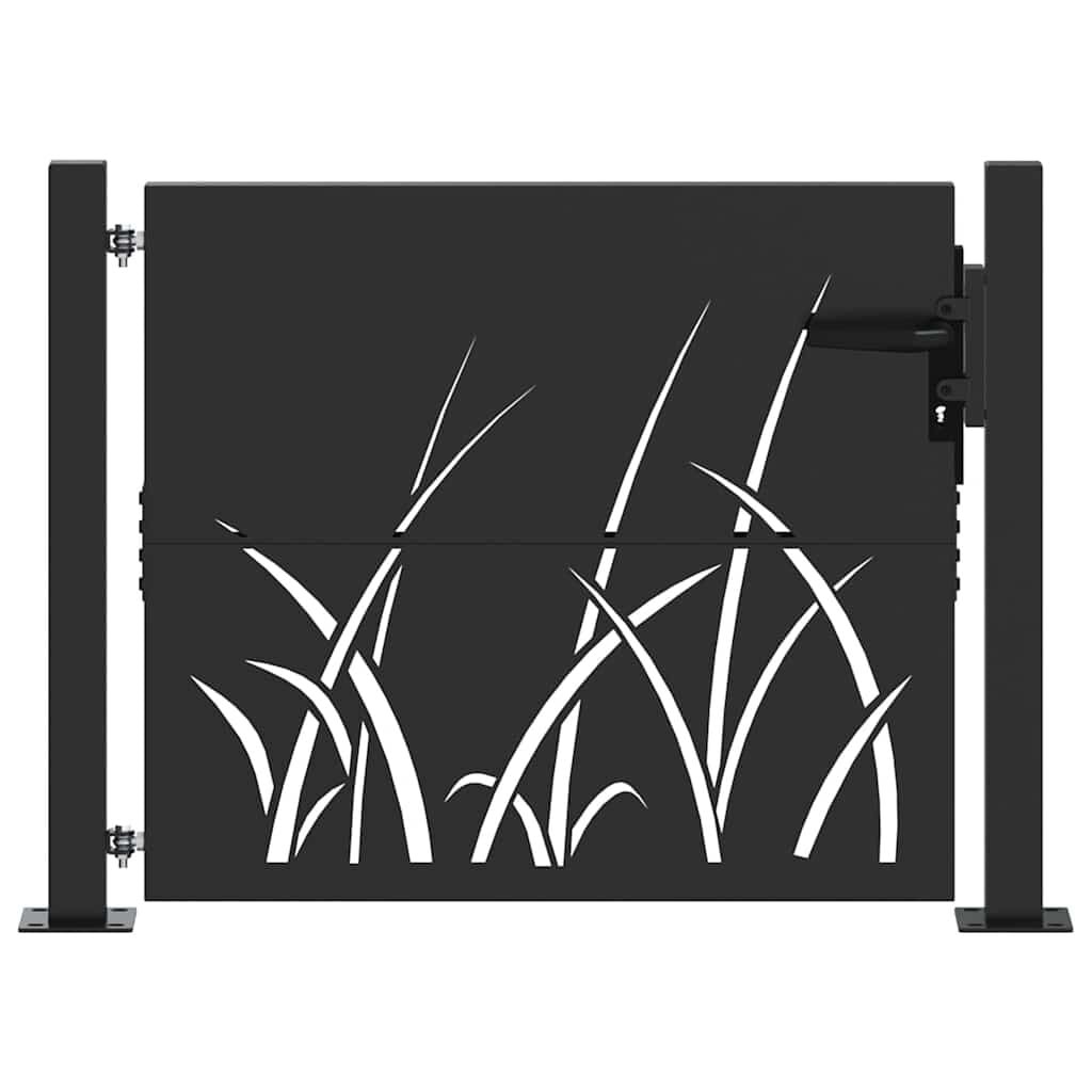 Stalen Tuinpoort Zwart 110x105cm - 35% Korting