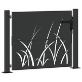 Stalen Tuinpoort Zwart 110x105cm - 35% Korting