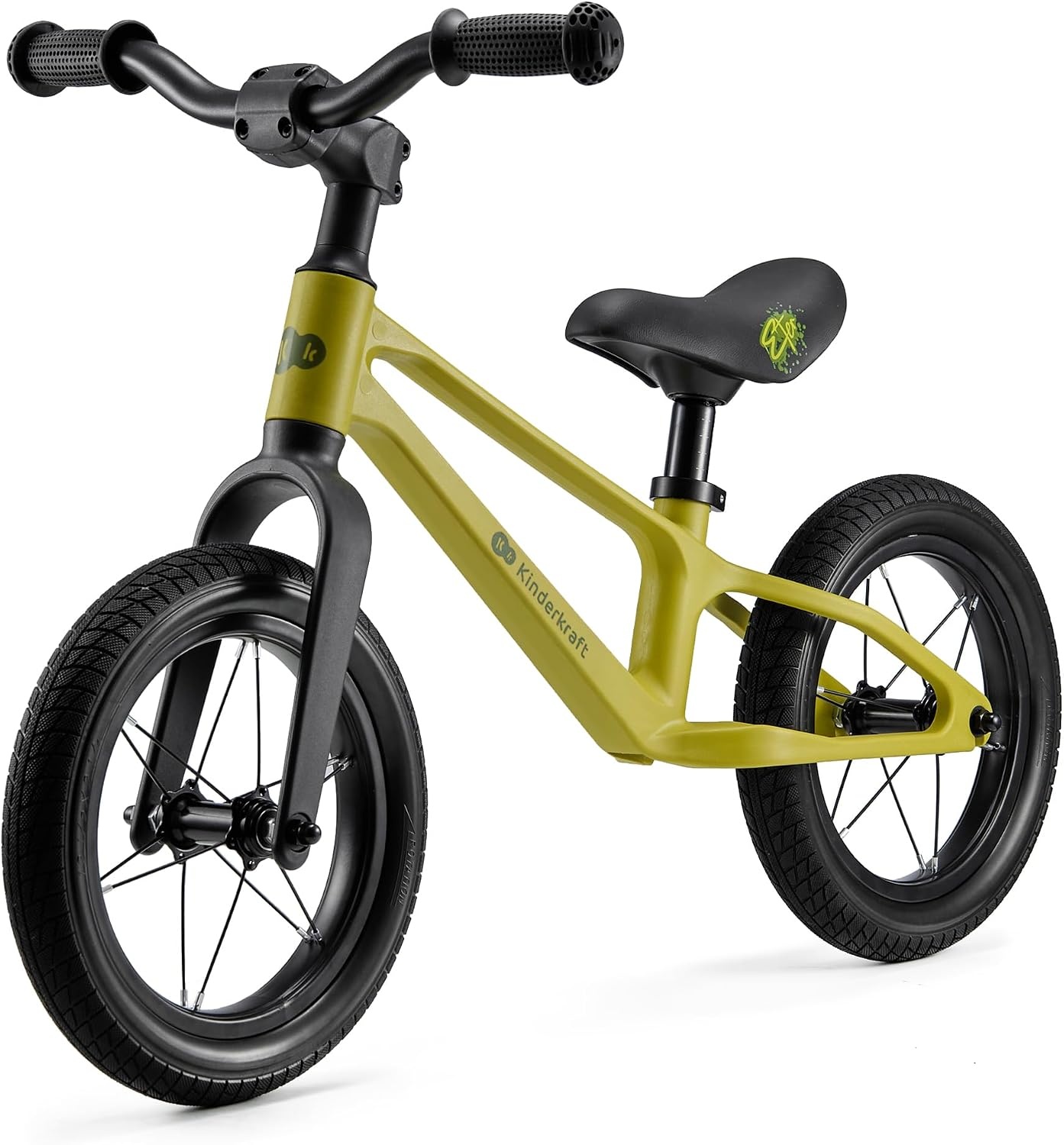Kinderkraft ETER Loopfiets Kinderen 35 kg - Gele Staal Frame