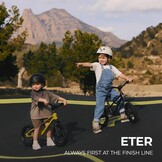 Kinderkraft ETER Loopfiets Kinderen 35 kg - Gele Staal Frame
