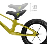 Kinderkraft ETER Loopfiets Kinderen 35 kg - Gele Staal Frame