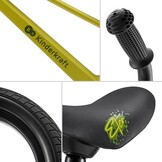 Kinderkraft ETER Loopfiets Kinderen 35 kg - Gele Staal Frame