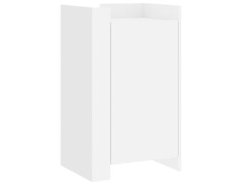 vidaXL Dressoir Wit Bewerkt Hout - 45x35x75 cm - 54% Korting