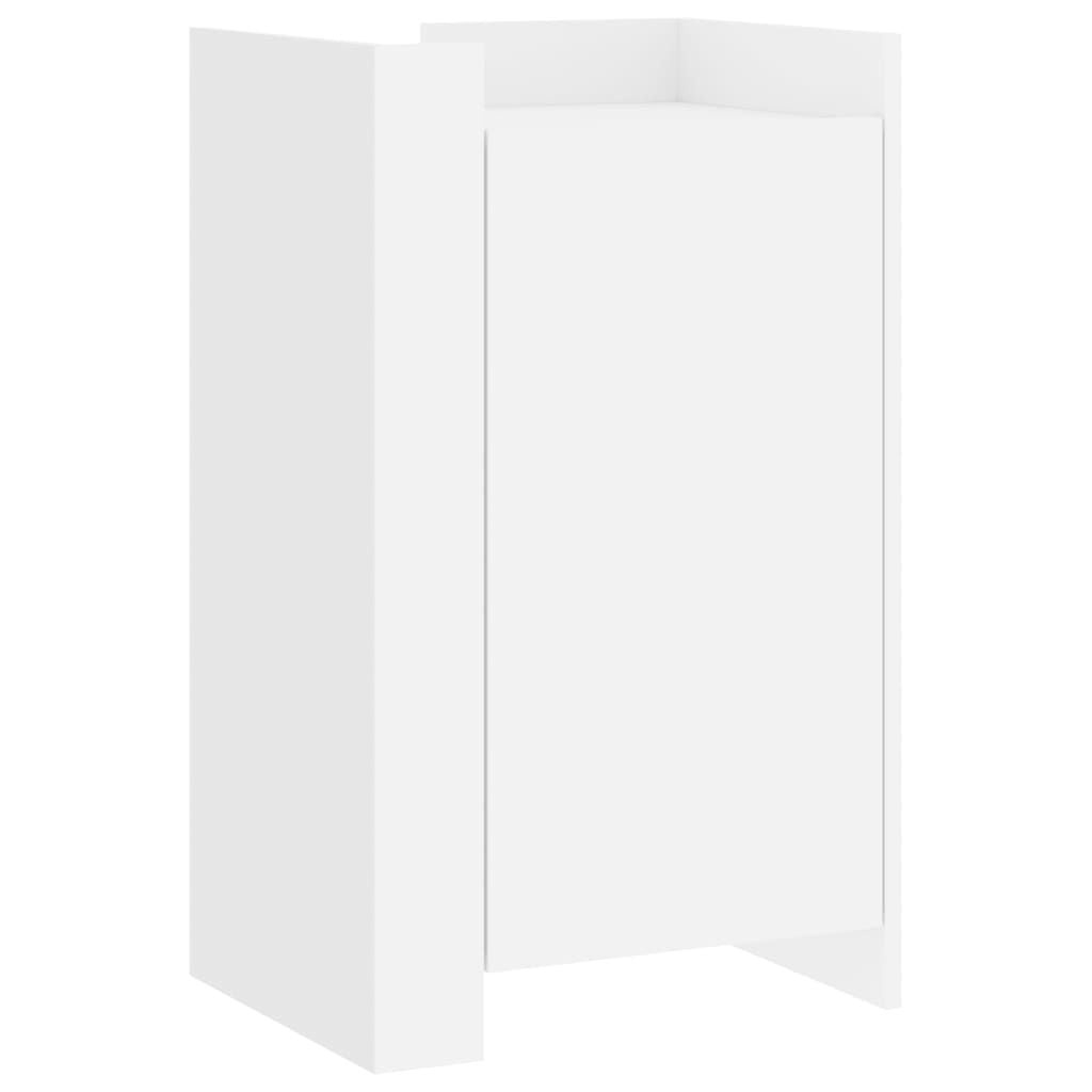 vidaXL Dressoir Wit Bewerkt Hout - 45x35x75 cm - 54% Korting
