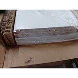 vidaXL Dressoir Wit Bewerkt Hout - 45x35x75 cm - 54% Korting