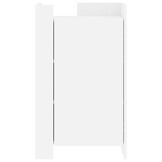 vidaXL Dressoir Wit Bewerkt Hout - 45x35x75 cm - 54% Korting