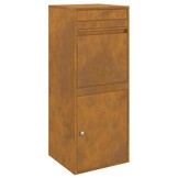 Cortenstaal Pakketbrievenbus Roestig 41x38x103cm - 35% Korting!