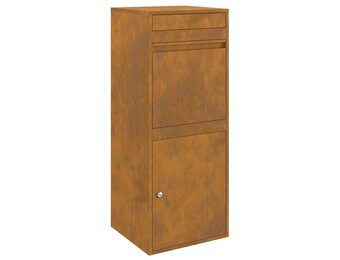 Cortenstaal Pakketbrievenbus Roestig 41x38x103cm - 35% Korting!