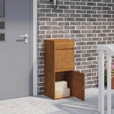 Cortenstaal Pakketbrievenbus Roestig 41x38x103cm - 35% Korting!