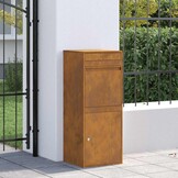 Cortenstaal Pakketbrievenbus Roestig 41x38x103cm - 35% Korting!