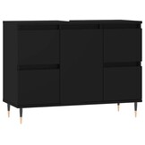 vidaXL Badkamerkast Zwart 80x33x60 cm - 54% Korting!