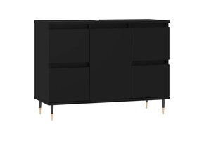 vidaXL Badkamerkast Zwart 80x33x60 cm - 54% Korting!