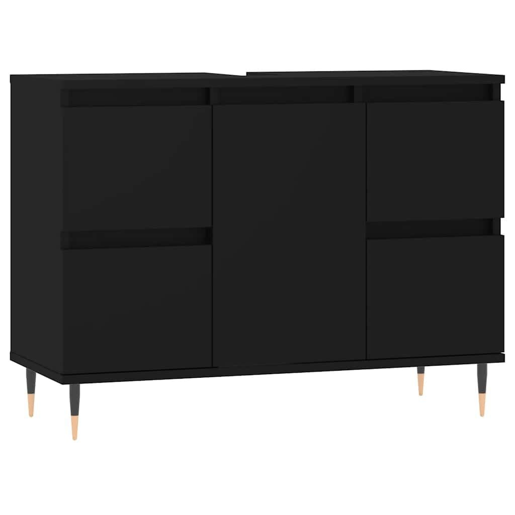 vidaXL Badkamerkast Zwart 80x33x60 cm - 54% Korting!