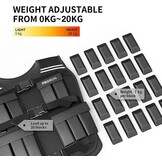 PROIRON Gewichtsvest 20kg - Verstelbaar & Comfortabel - 34% Korting