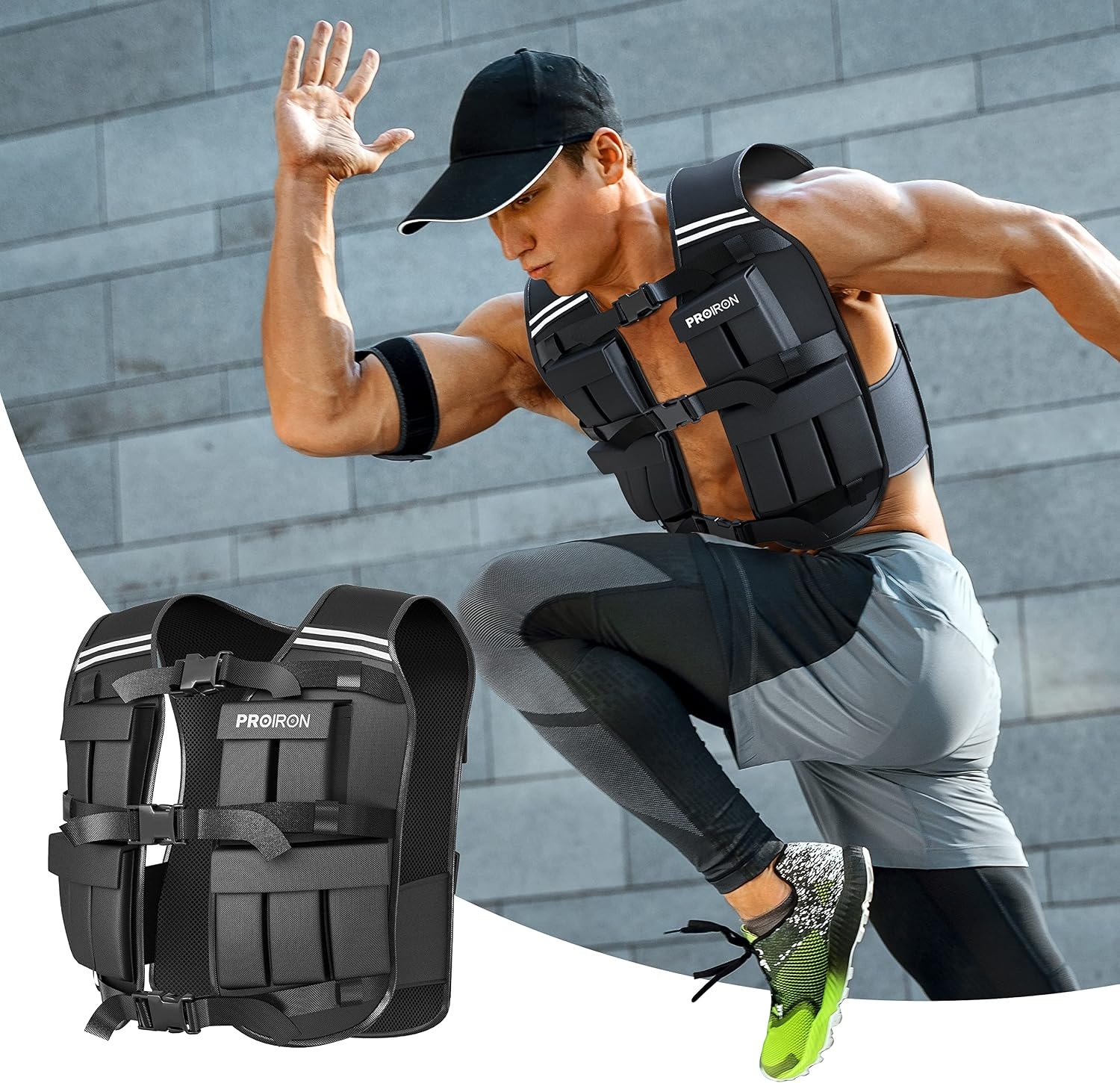 PROIRON Gewichtsvest 20kg - Verstelbaar & Comfortabel - 34% Korting