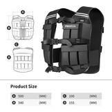 PROIRON Gewichtsvest 20kg - Verstelbaar & Comfortabel - 34% Korting