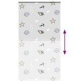 vidaXL Doucherolgordijn met cassette 140x240 cm stofbreedte 136 cm