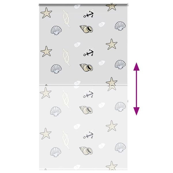vidaXL Doucherolgordijn met cassette 140x240 cm stofbreedte 136 cm