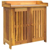 vidaXL Tuinkast met opslag met de deur Bruin 78 x 36.5 x 78cm