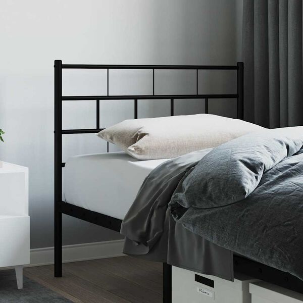 vidaXL Hoofdbord Metaal Zwart 107 cm - 55% Korting