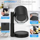 Mobiele afzuigkap zonder installatie, draagbare mini-afzuigkap met olieverzamelbox, telescopisch en 90° kantelbaar, 3-traps stil, wasbaar, herbruikbaar dubbel filter voor keuken, woning, camper