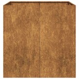 vidaXL Plantenbak roestig 80x80x80 cm weervast staal