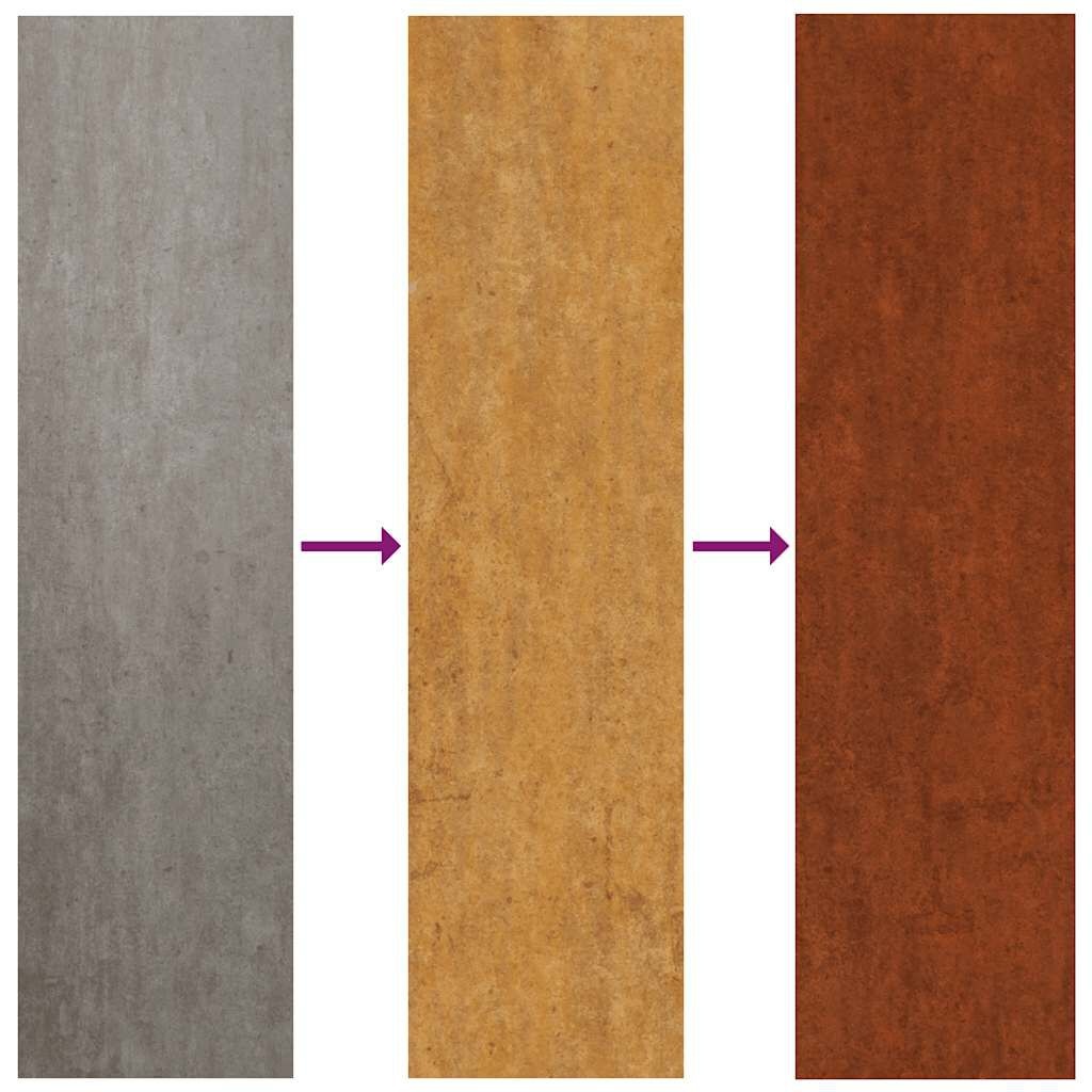 vidaXL Plantenbak roestig 80x80x80 cm weervast staal